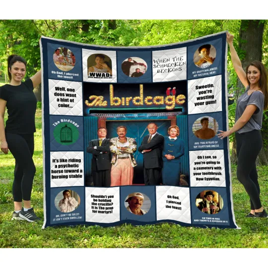 Discover The Birdcage Quilts, Gay Cabaret Owner Quilt Blanket Nathan Lane