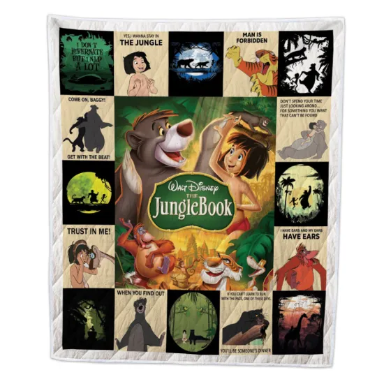 Discover The Jungle Book Blankets, Cartoon Movies Storm Quilt, Cute Jungle Book Gifts