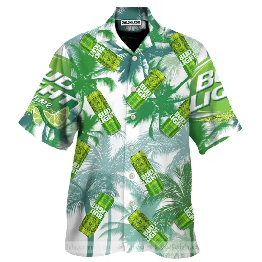 Bud Light Lime 3D Hawaiian Shirt