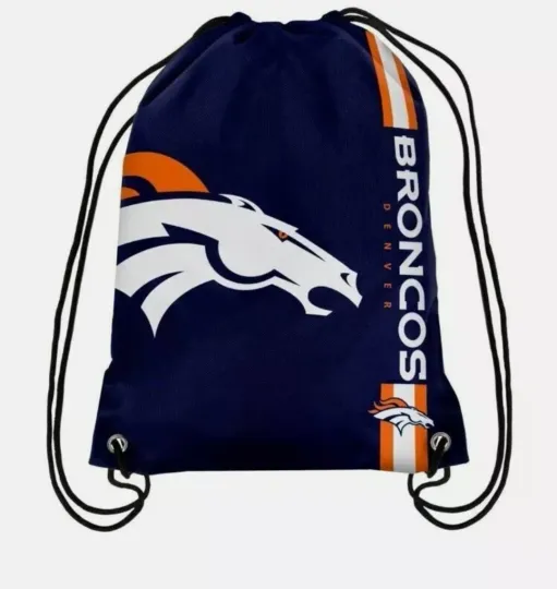 football Denver Broncos Drawstring Bag