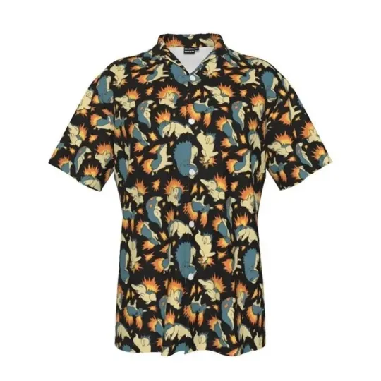 Discover Typhlosion PKM Hawaiian Shirt Men Unisex Rayon Polyester