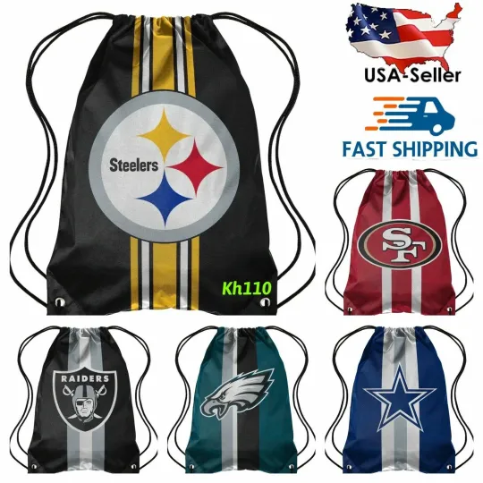 Discover football Team 2021 Drawstring Backpack sack / Gym bag