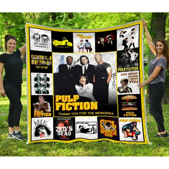 Discover Pulp Fiction Quilts, Bad Mother F***ker Quilt Blanket, John Travolta