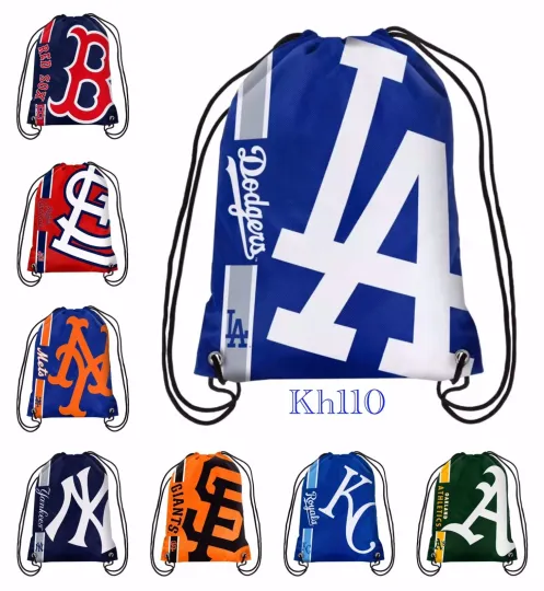Discover MLB Baseball Team Drawstring backpack Sack / Gym bag