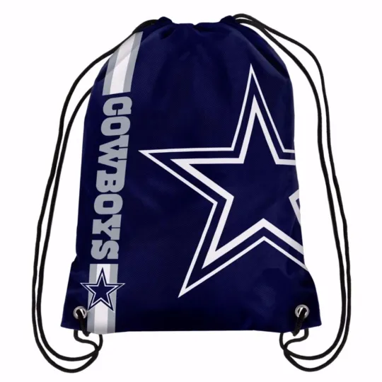 Discover football Dallas Cowboys Drawstring Backpack/sack / tote Bag