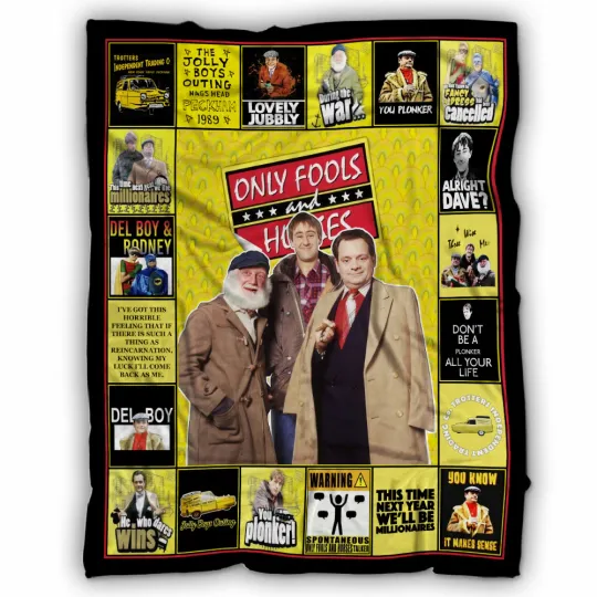 Discover Only Fools And Horses Blankets, Lovely Jubbly Fleece Sherpa Soft and Cozy Luxury