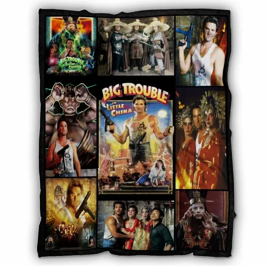 Discover Big Trouble In Little China Blanket, Chinatown Fleece Sherpa, Kurt Russell
