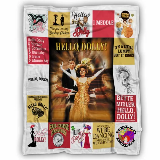 Discover Hello Dolly Blankets, Gene Kelly, Barbra Streisand Fleece Sherpa Blankets