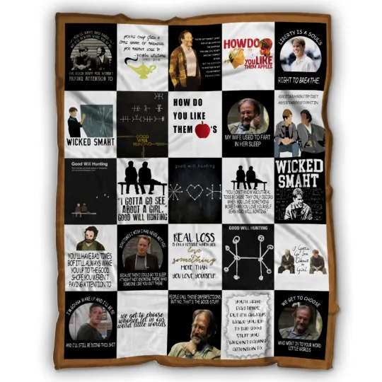 Discover Good Will Hunting Blankets, Good Will Hunting Fleece Sherpa Blanket Matt Damon