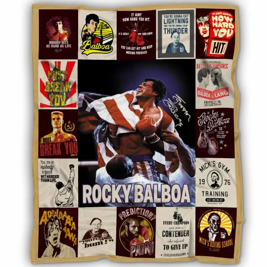 Discover Rocky Balboa Blanket, Rocky Balboa Movie Fleece, Sherpa Blanket