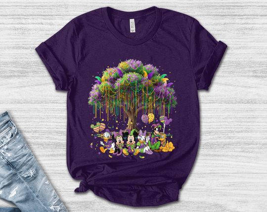 Discover Mickey and Friends Mardi Gras T-Shirt for Men and Women