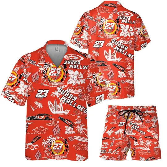 Bubba Wallace NASCAR Racing Hawaiian Shirt and Shorts Set
