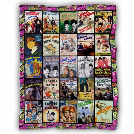 Discover Laurel And Hardyy Blanket, Laurel And Hardyy Film Fleece, Sherpa Blanket
