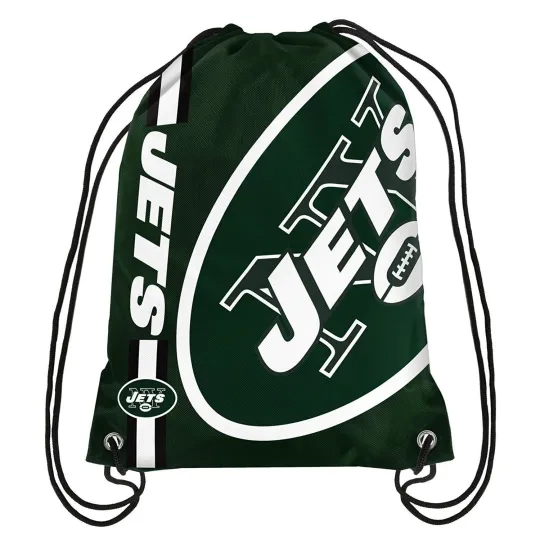 Discover New York Jets Back Drawstring Bag