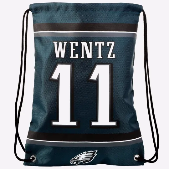 Discover Carson Wentz #11 Philadelphia Eagles Drawstring Bag