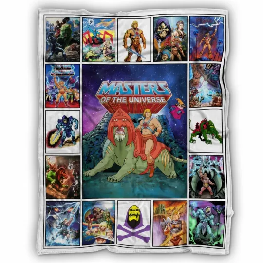 Discover The Masters Of The Universe Blanket, He Man Masters Fleece, Sherpa Blanket