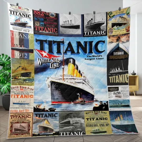Discover Titanic Quilt, White Star Line Quilt Blanket, Leonardo DiCaprio Gift Ideas