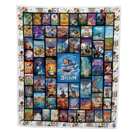 Discover Cartoon Movies Characters Quilt, Cartoon TV Series Quilt Blanket Soft and Cozy