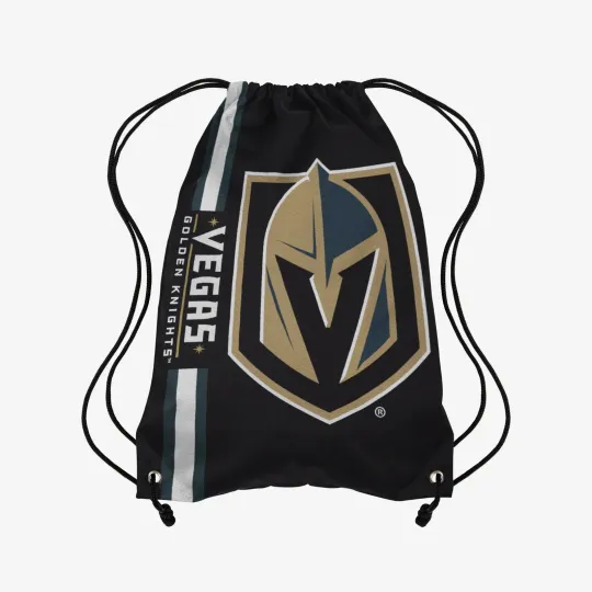 Discover Las Vegas Knights Back Pack/Sack Drawstring Bag/Tote Cinch Backpack Side Stripe