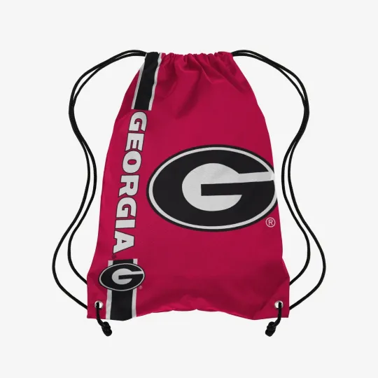 Discover GA bulldogs Back Pack/Sack Drawstring Bag/Tote NEW Backpack Side Stripe