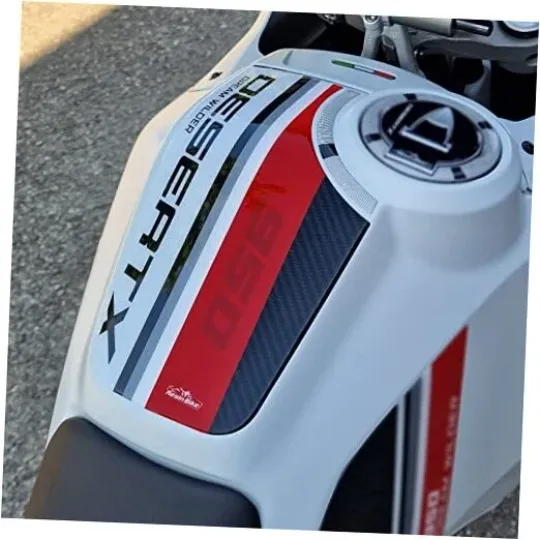 Discover Motorcycle 3D Stickers Compatible with Ducati DesertX 2022-2025. Tank