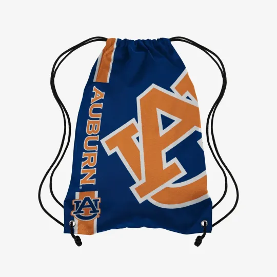 Discover Auburn Tigers Back Pack/Sack Drawstring Bag/Tote NEW Backpack Side Stripe
