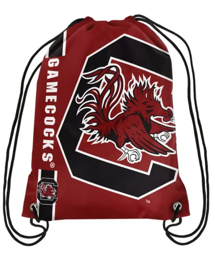 Discover South Carolina Gamecocks Back Pack/Sack Drawstring Bag Backpack Side Stripe