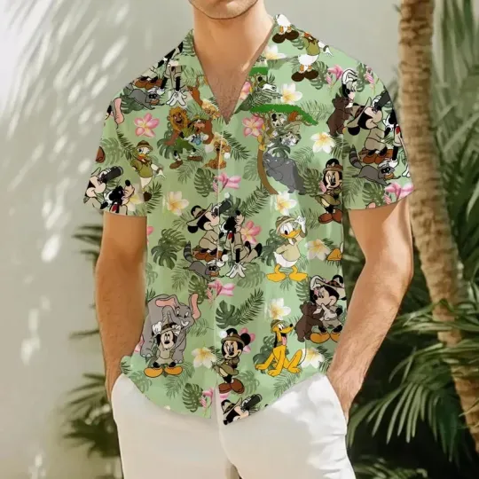 Disney Mickey Mouse Jungle Cruise Hawaiian Shirt