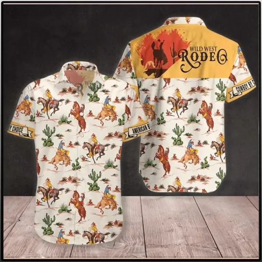Discover Horse Cowboy Wild West Rodeo Hawaiian Shirt