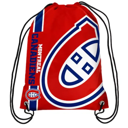 Discover Montreal Canadiens Back Pack/Sack Drawstring Bag