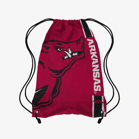 Discover Arkansas Razorbacks Back Pack/Sack Drawstring Bag