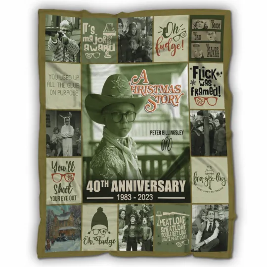 Discover A Christmas Story Blanket, A Christmas Story 40th Anniversary Fleece Blanket