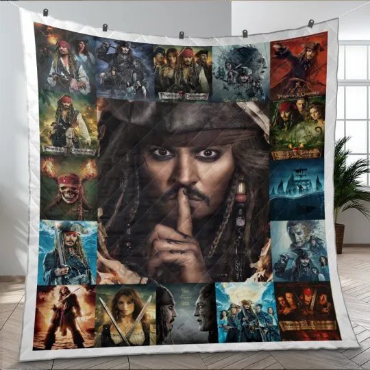 Discover Pirates of the Caribbean Quilt, Jack Sparrow Quilt Blanket