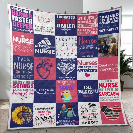 Discover Nurse Blanket, Nurse Quotes Quilt Blanket