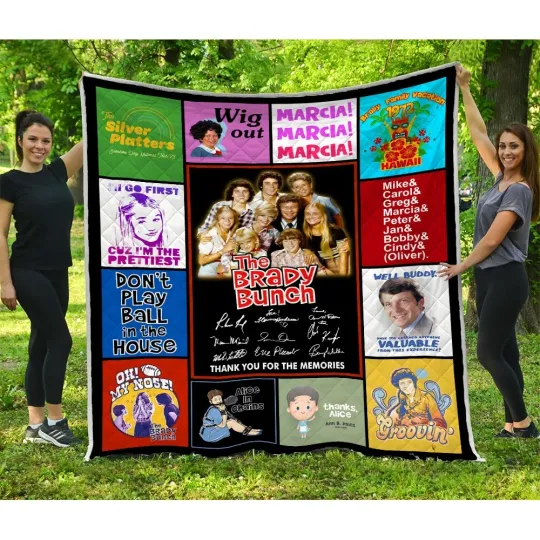 Discover The Brady Bunch Quilt, The Brady Bunch TV Series Quilt Blanket