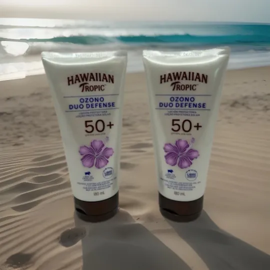 Discover Hawaiian Tropic Ozone Duo Defense Plus SPF 50+ 6 Oz 180ML Sunscreen Lotion 2 New