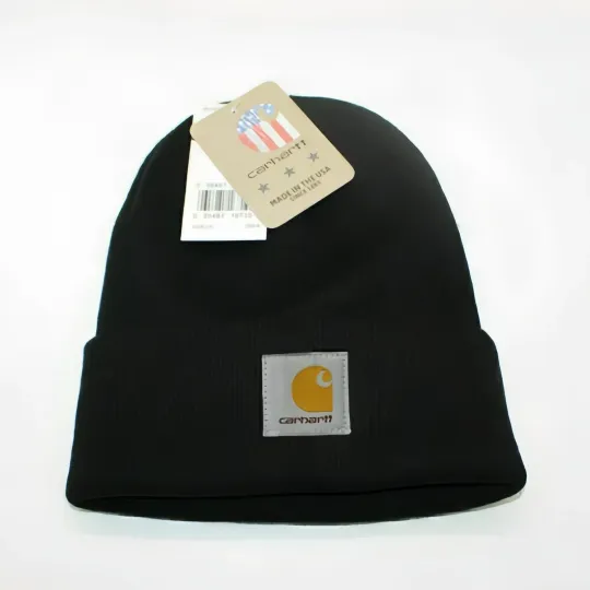 Discover New Unisex Carhart² Knit Beanie Hat Hat Acrylic Winter Pull On Closure Knit Cap
