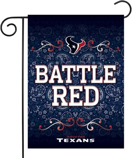 Houston Texans Premium Double Sided Garden Flag Banner, 13x18 Inch, Display...