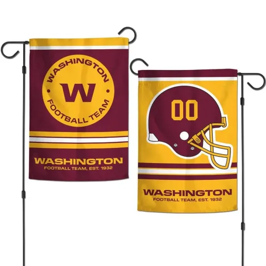 Discover Washington Football Team Flag 12x18 Garden Style 2 Sided