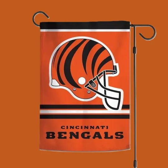 Discover Cincinnati Bengals Wincraft 12" X 18" Double-Sided Garden Flag - New