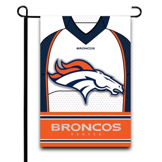 Denver  Broncos football 12.5" x 18" Jersey Foil Garden Flag