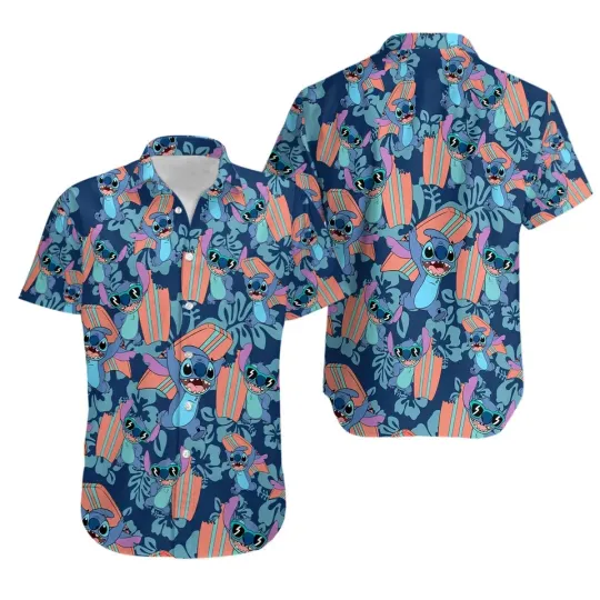 Discover Disneyland Stitchh Hawaiian Shirt,S-5XL
