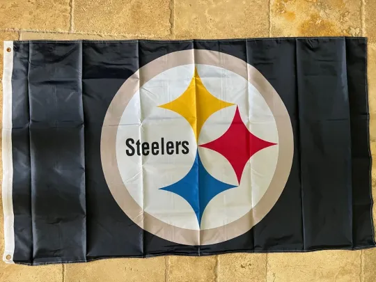 Discover Pittsburgh Steeler 3x5 Ft. Flag Banner Double Sided Same Image football Fan Gift