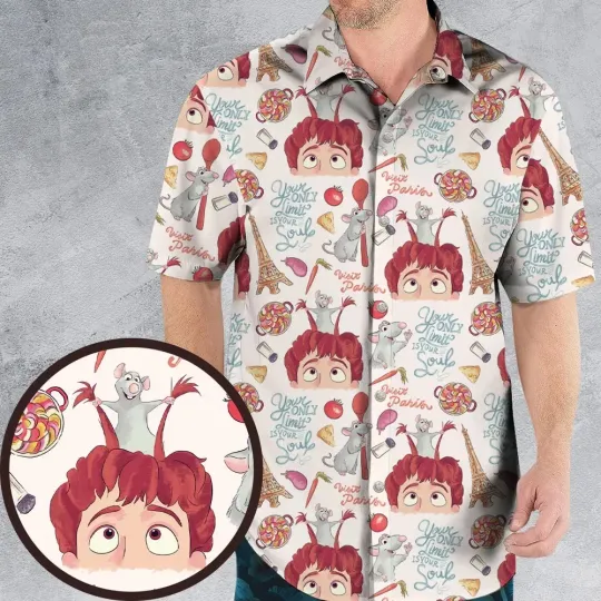 Discover Cute Controller Ratatouille Hawaiian Shirt 2025