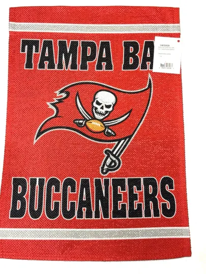 Tampa Bay Buccaneers Embossed Suede Garden Flag 12.5x18” football Football Evergreen