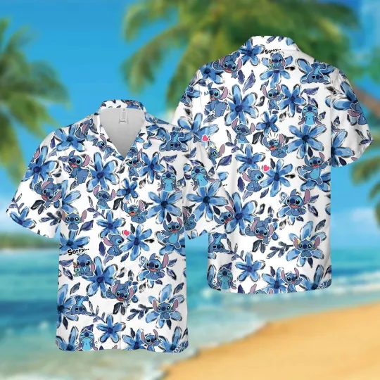 Discover Stitch Hawaiian Shirt  2025 Unisex Adults