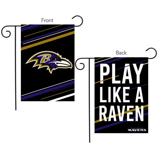 Baltimore Ravens Slogan Garden Flag football 12.5" x 18" Briarwood Lane