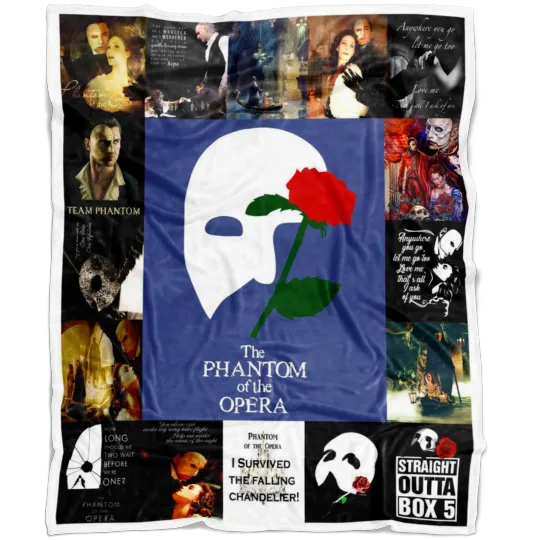 Discover The Phantom Of The Opera Blanket, Broadway Musicals Fleece Blanket