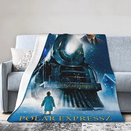 Discover The Polar Express Christmas Blanket, Luxury All Seasons Soft Warm Fleece Blanket