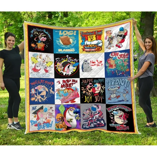 Discover The Ren & Stimpy Show Quilt, The Ren & Stimpy Show Quilt Blanket